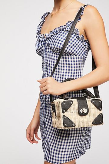 Retro Mini Straw Bag By Fame Accessories At Free People